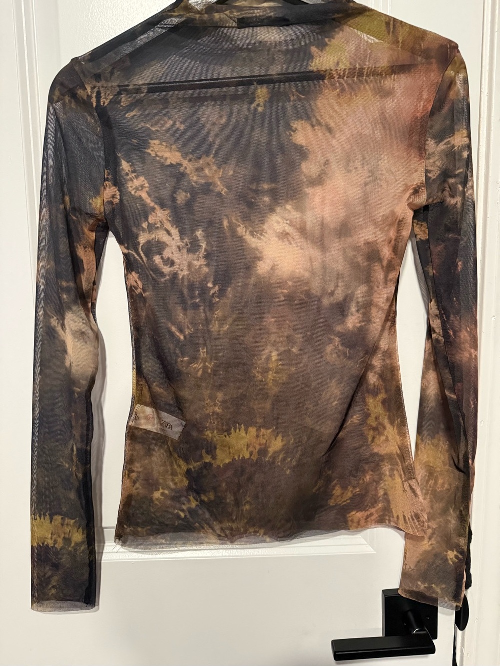 Zara Multicolor Sheer/Mesh TOP - Picture 2 of 3
